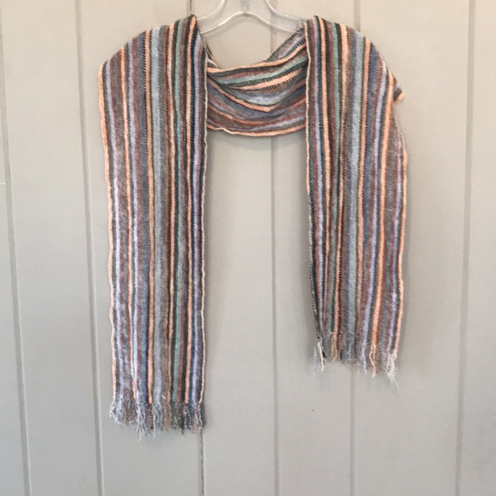 Multicolored Striped Scarf - Picture 8 of 8